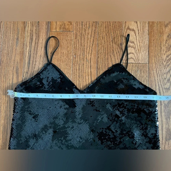 Express Cropped Sequin Cami Sz S - Picture 8 of 9